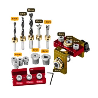 3 in 1 Woodworking Doweling Jig Kit Adjustable