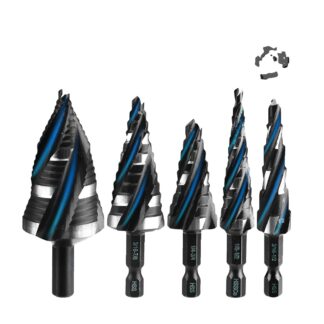 Step Drill bit set Titanium Coated HSS Four