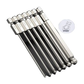 Ball End HEX Screwdriver bit set SAE 5/64 5/16