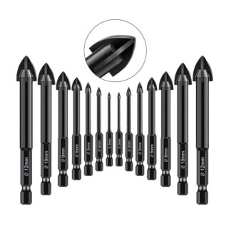 Carbide Drill bit set Four Sided Sharp Cutting