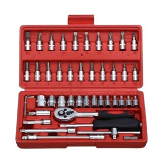 Socket Wrench set Ratchet Torque Combo Chrome