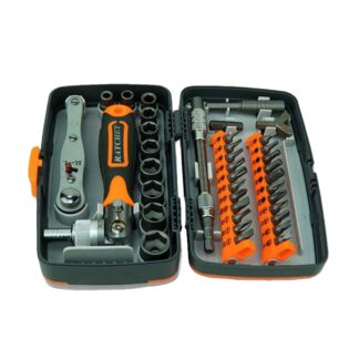 Precision Ratchet Screwdriver set Cr v bits